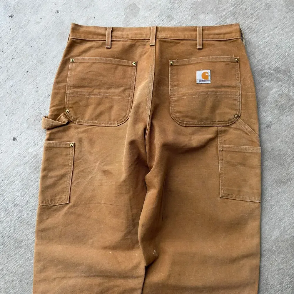 Carhartt brown double knee work wear carpenter pants - Picture 5 of 6